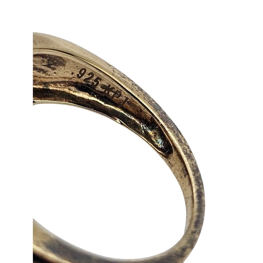 K P Sanghvi & Sons KPJ Sterling Silver With Diamonds Horse Riding Ring Size 6.5 - Picture 4 of 8
